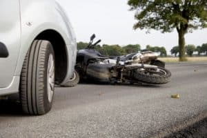 motorcycle accident with a sedan
