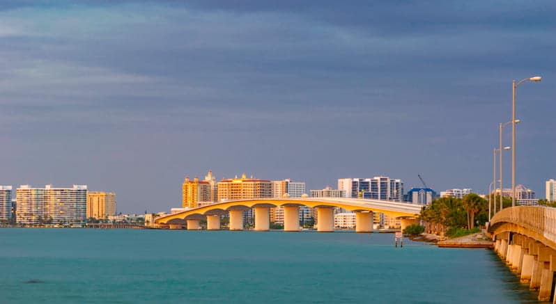 A View Of The Bridge Of Sarasota Florida