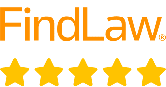 Findlaw 5-Star Rating Badge Representing Excellent Attorney Reviews And Legal Services.